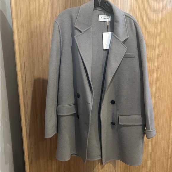 NWT The Frankie Shop Renata wool blazer in grey - Picture 5 of 7